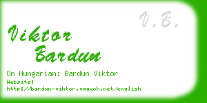 viktor bardun business card